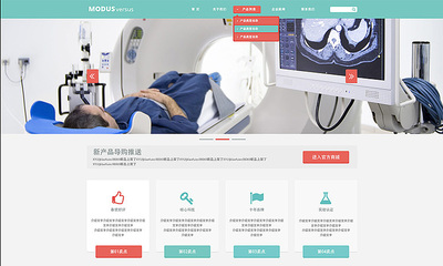 天津网站设计之医疗器械官网【奔唐技术支持】